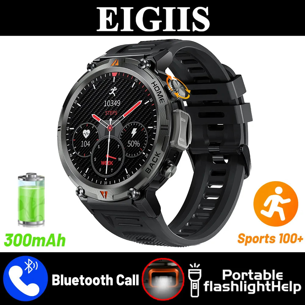 EIGIIS KE3 Bluetooth Smartwatch With Health Heart Rate Monitor