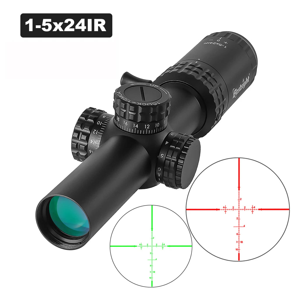 Bestsight 1-5X24 Tactical Rifle Scope Illuminated Reticle