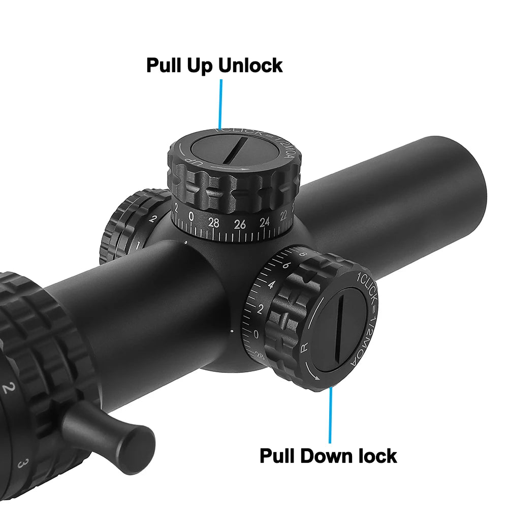 Bestsight 1-5X24 Tactical Rifle Scope Illuminated Reticle