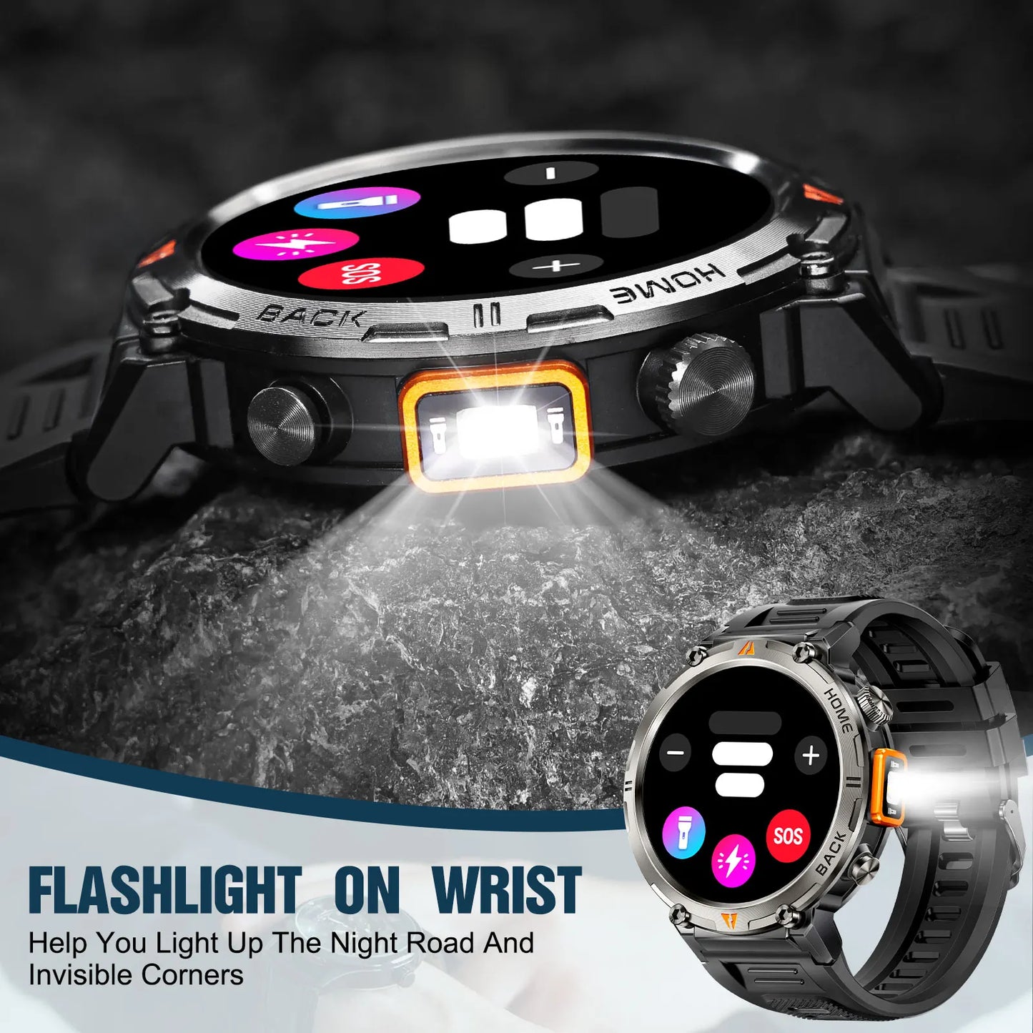 EIGIIS KE3 Bluetooth Smartwatch With Health Heart Rate Monitor