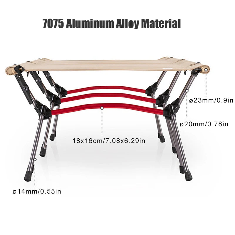 WEST TUNE Camping Cot With Leg Extenders